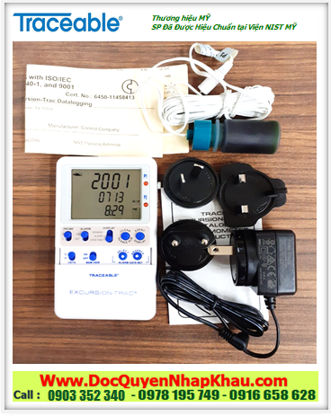 Traceable@ 6450, Nhiệt kế Vaccine Monitoring –50°C đến 70°C, Traceable@ 6450 Excursion-Trac™ Datalogger 